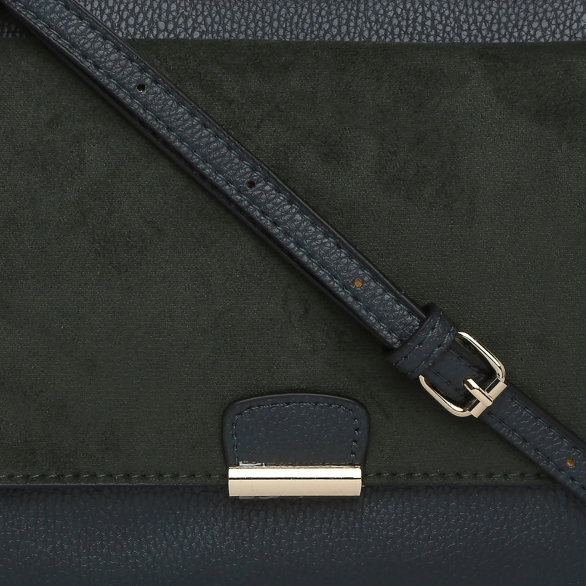 Accessorize London Women's Cassie Green Solid Sling Bag