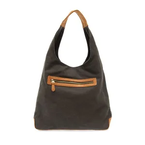 April Canvas Hobo Bag  - L8171-00  -  Women  BLACK