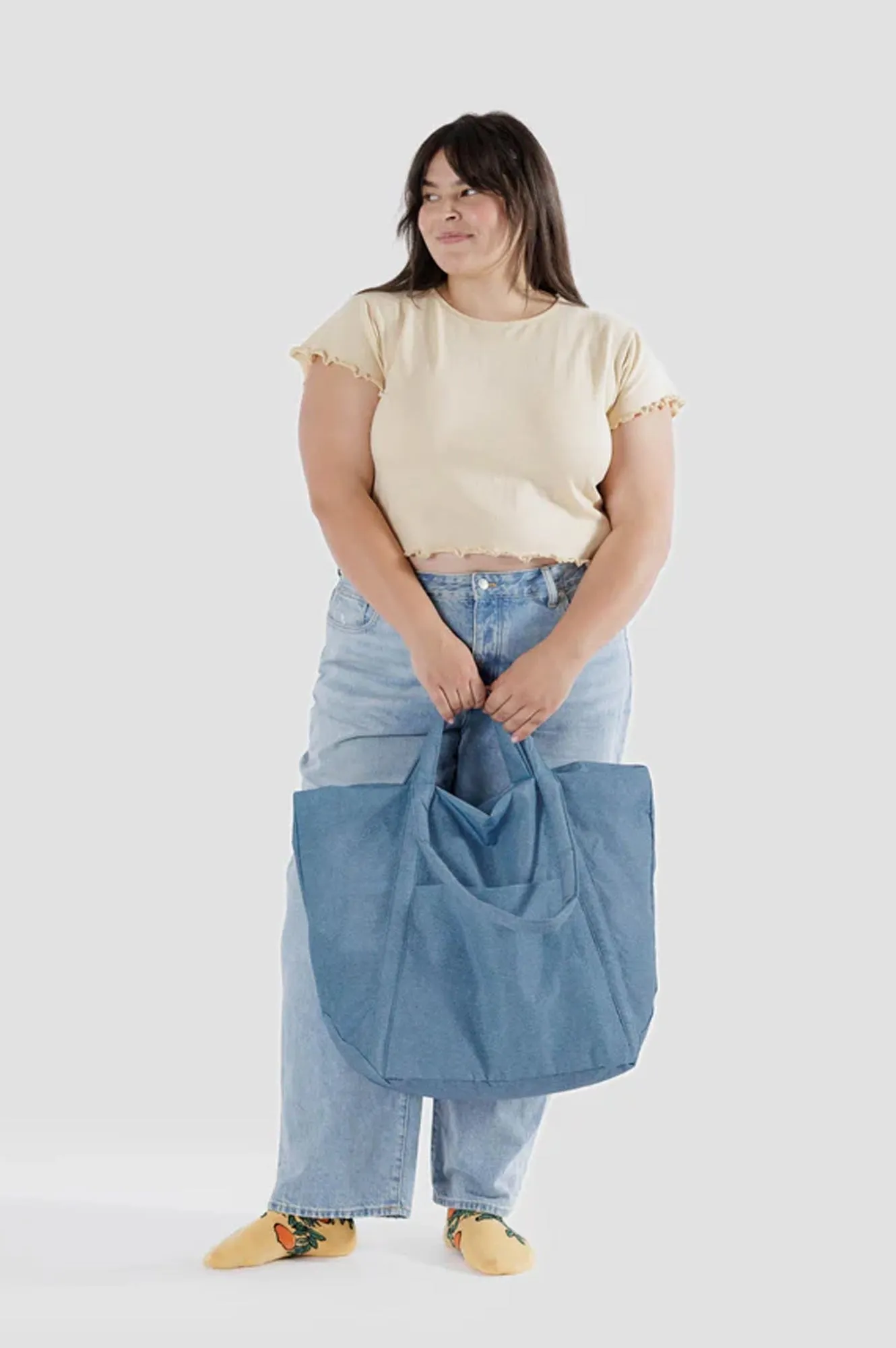 Baggu Travel Cloud Digital Denim Bag