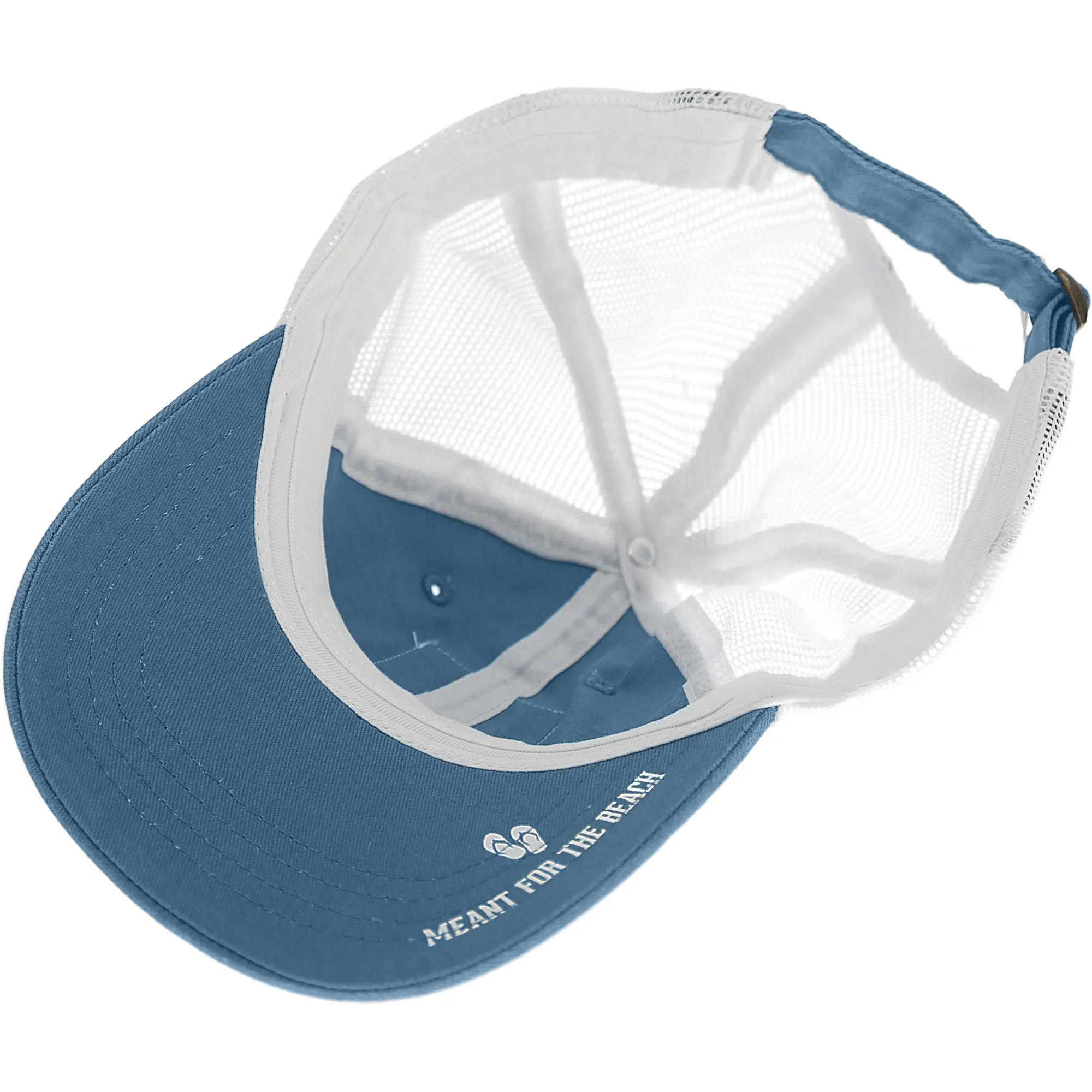 Beach Icon Cadet Blue Adjustable Mesh Hat