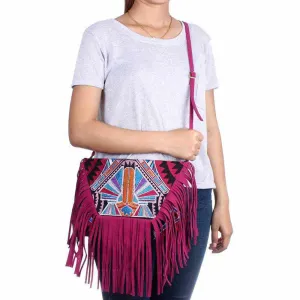 Bella Crossbody Embroidered Fringe Envelope Bag - Thailand