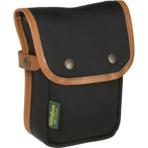 Billingham Delta End Pocket | Black with Tan Leather Trim