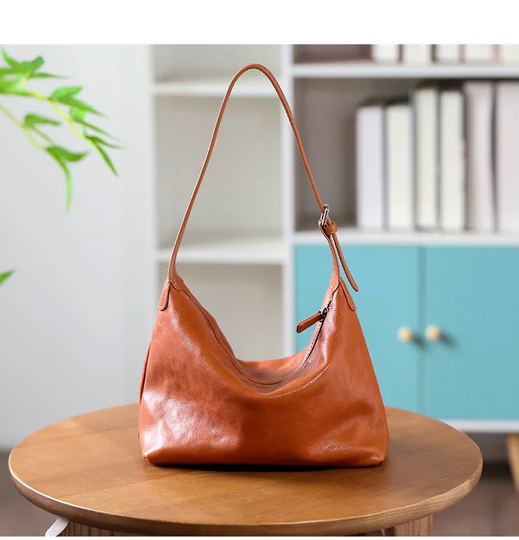 Black Leather Hobo Bag Hobo Leather Bags Women's Boho Bags