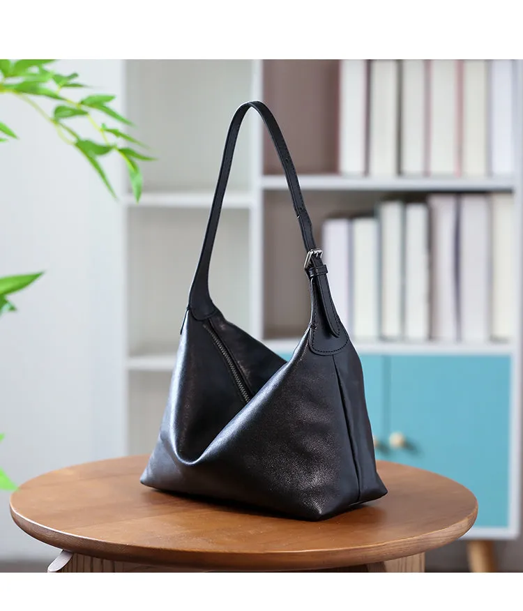 Black Leather Hobo Bag Hobo Leather Bags Women's Boho Bags