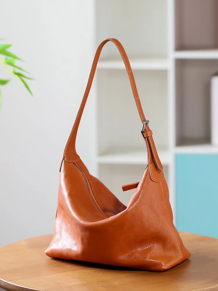 Black Leather Hobo Bag Hobo Leather Bags Women's Boho Bags