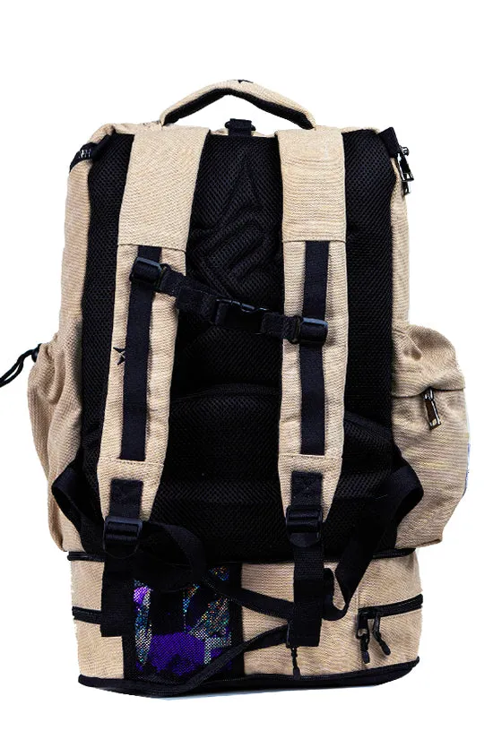 Camel Rebel Hero Plus Backpack with Patches