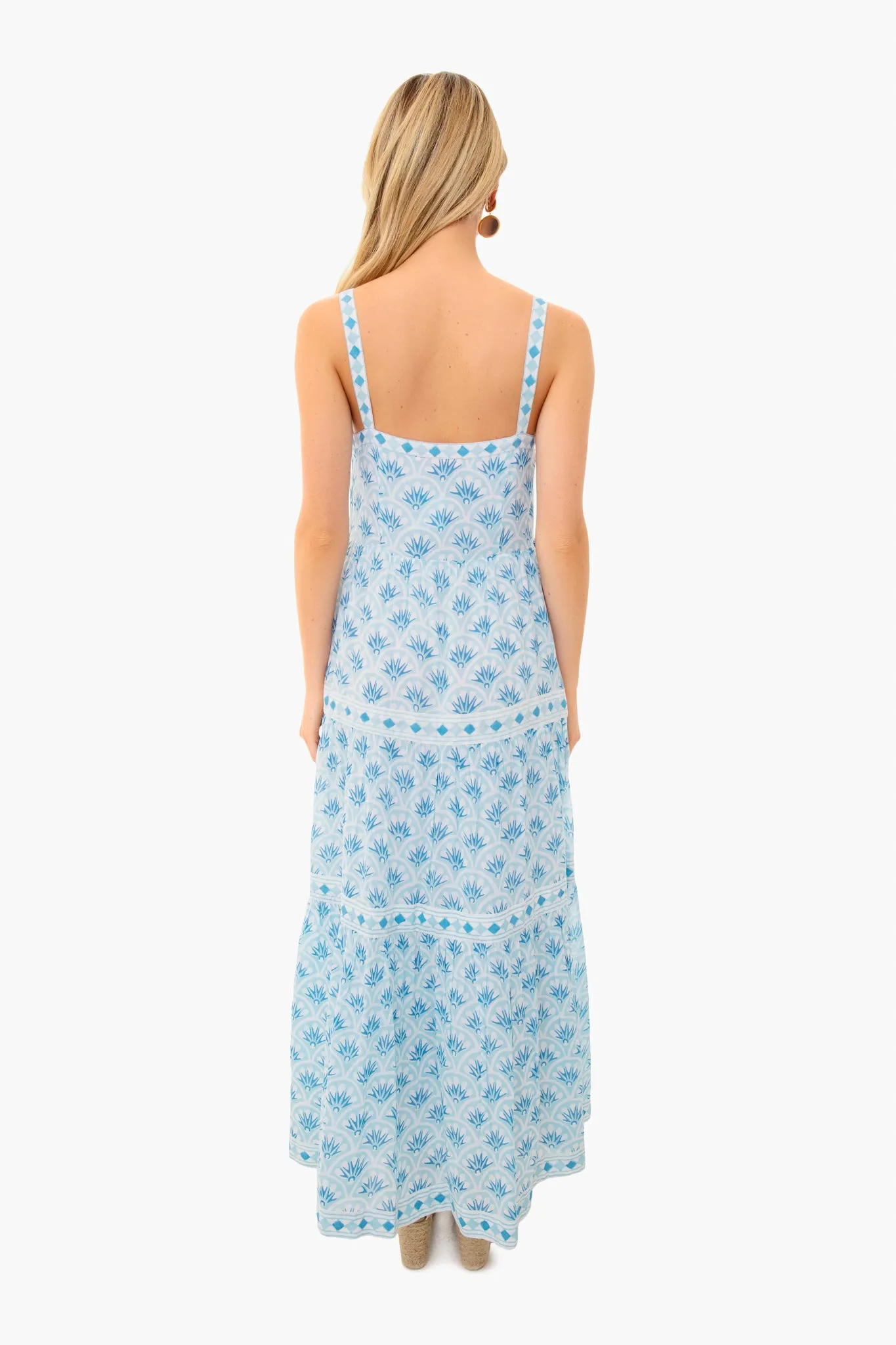 Capella Blue Strappy Maxi Dress