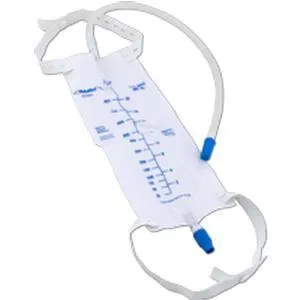 Cardinal Health Leg Bag with Twist Valve, 18" Tubing and Straps, 900 mL