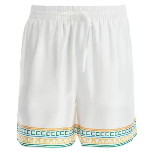 Casablanca silk bermuda shorts 'crayon temple