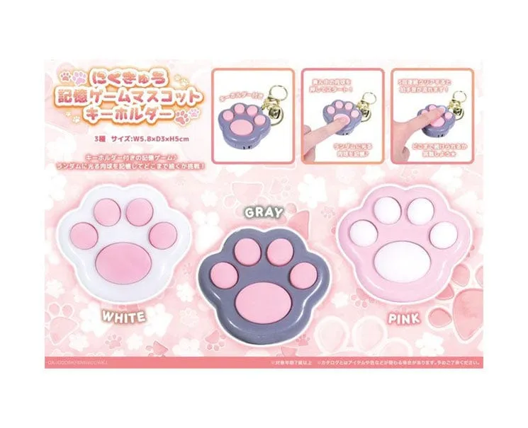 Cat Paw Memory Game Keychain