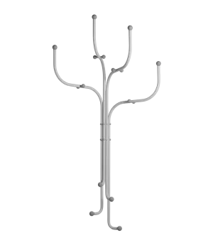 Coat Tree Wall Light Grey