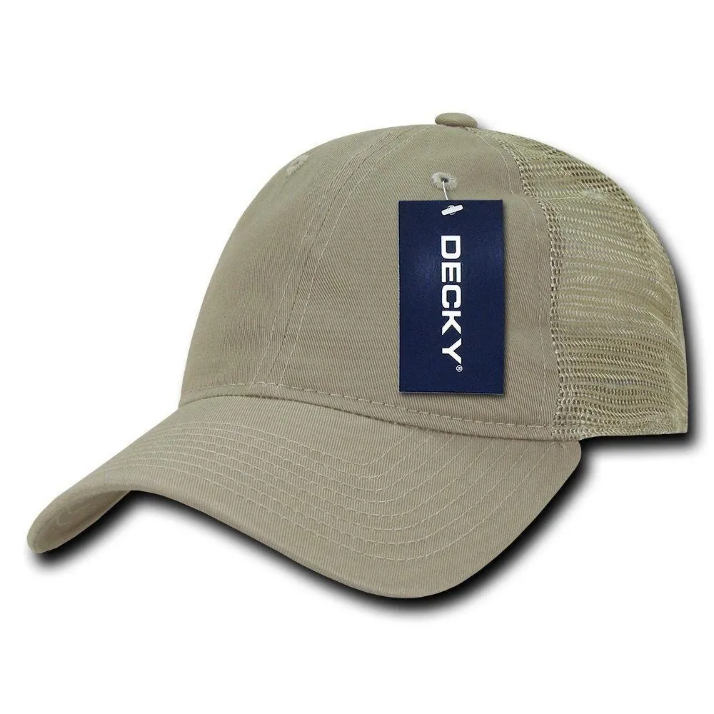 Decky Relaxed Trucker 6 Panel Pre Curved Bill Baseball Caps Hats