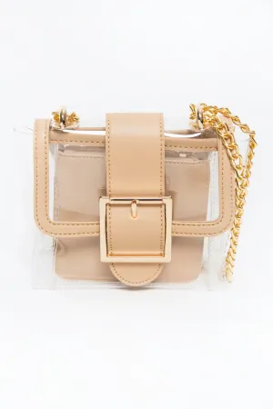 Desert Sand Trim Transparent Bag