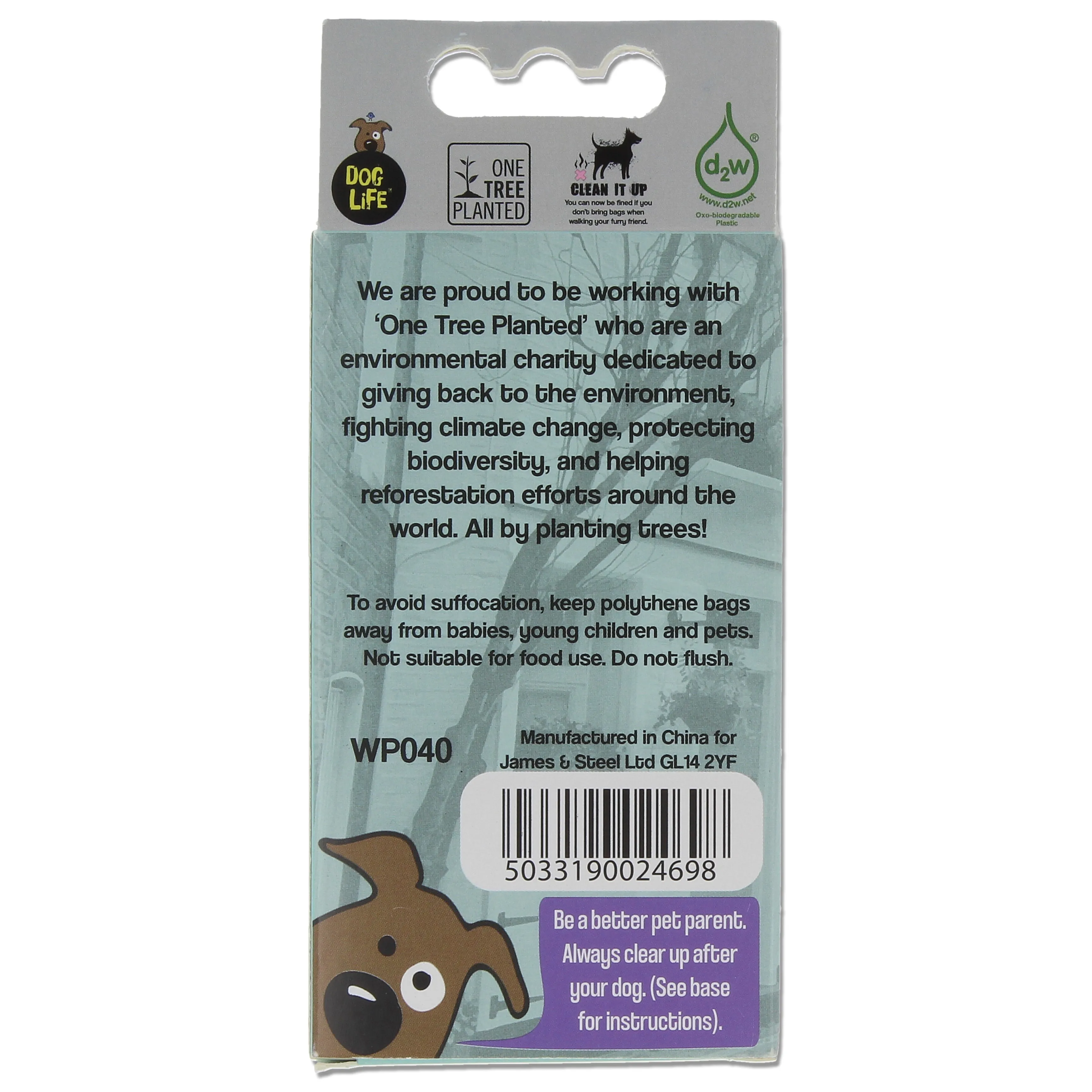 Dog Life Apple Scented Oxo-biodegradable Puppy Poop bags x 80