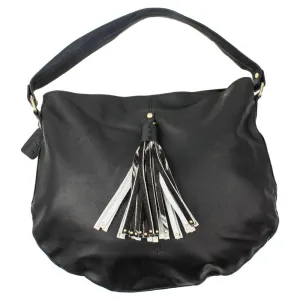 Dublin Bag - Jersey Hairon & Black Leather