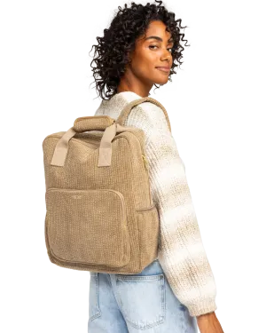 Feeling Good Corduroy Backpack in Oil Green