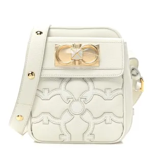 Ferragamo Viva Gancini Camera Bag White