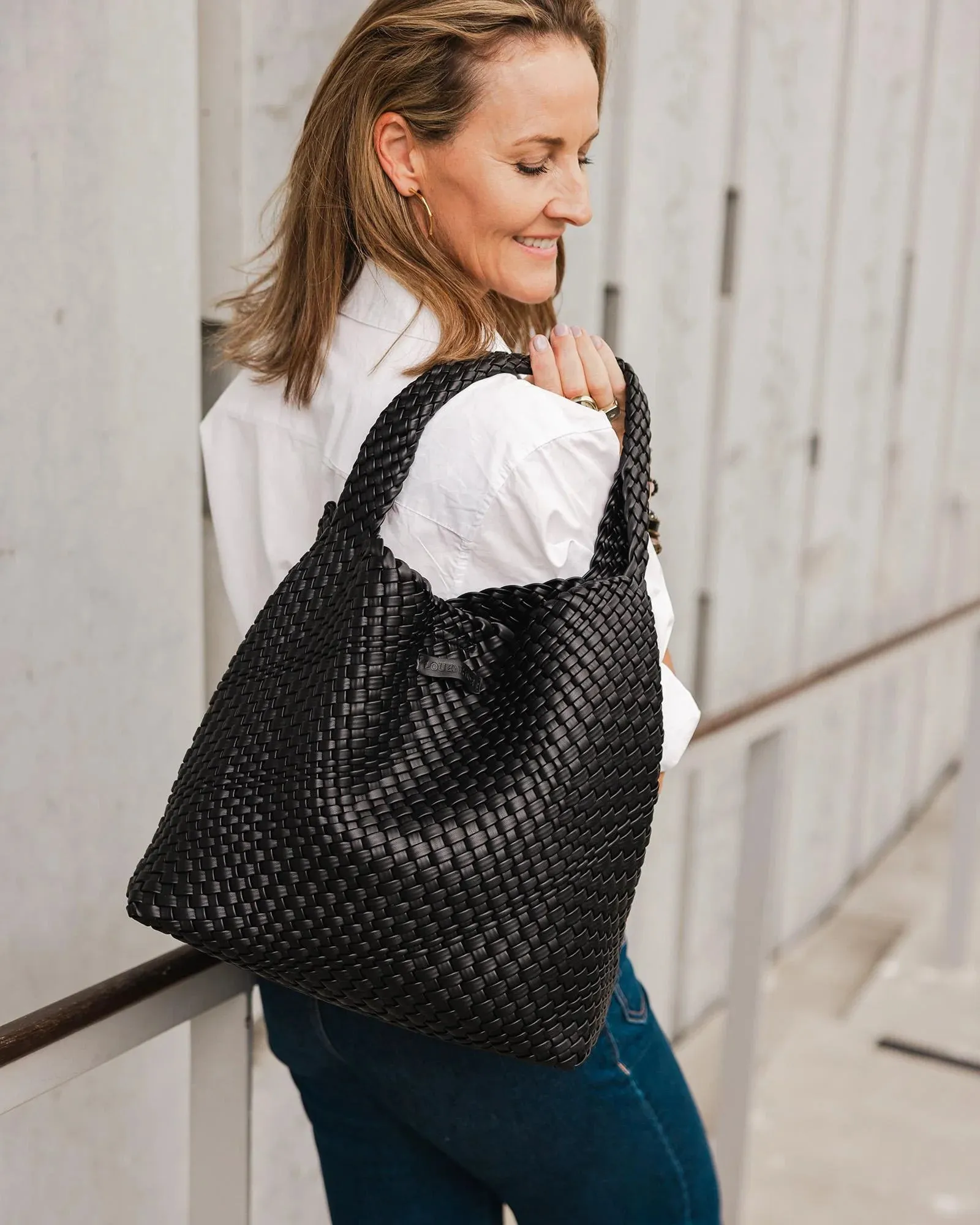 Gabby Woven Shoulder Bag