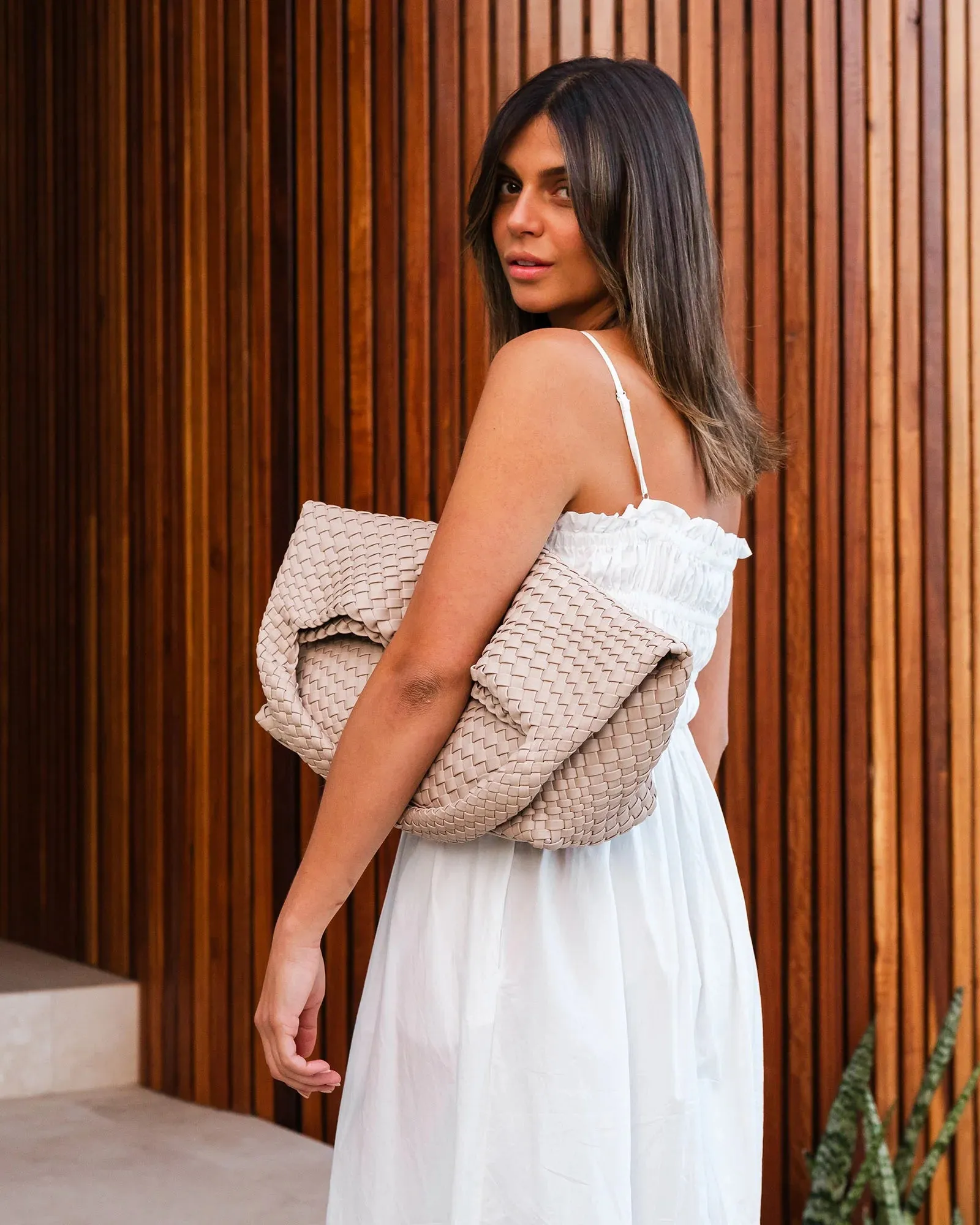 Gabby Woven Shoulder Bag