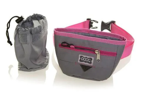 Good Doog Treat Pouches - Gray / Pink