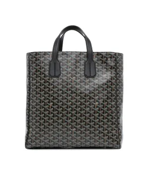 Goyardine Voltaire Coated Canvas Tote with Flat Leather Handle