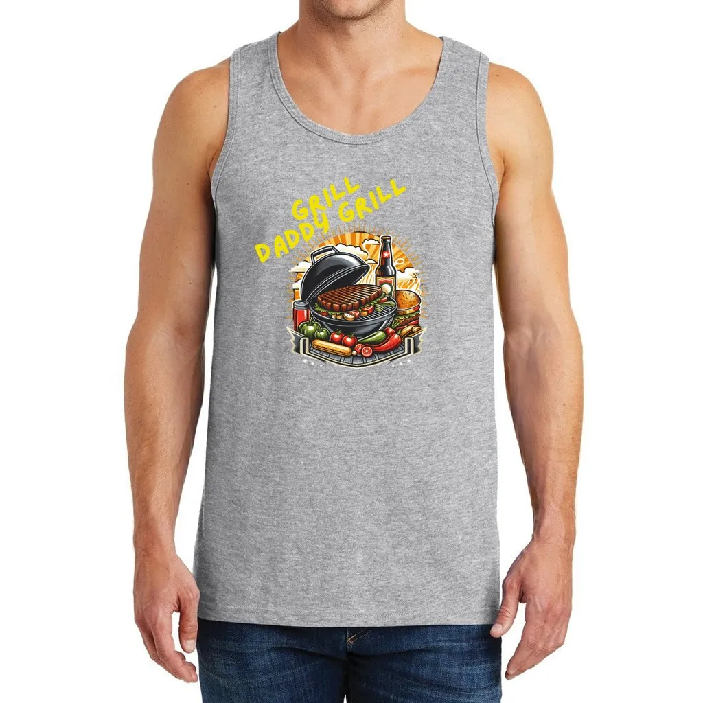 Grill Daddy Grill Men's Heavy Cotton Tank Top| Great Father's Day Gift