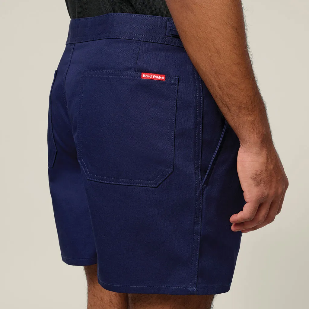 Hard Yakka Relaxed Fit Cotton Drill Short With Side Tabs (Y05340)