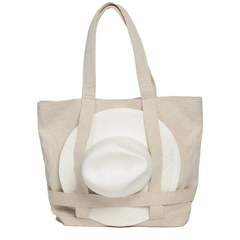 Hat Attack The Original Canvas Traveler Bag - Solid Natural Linen