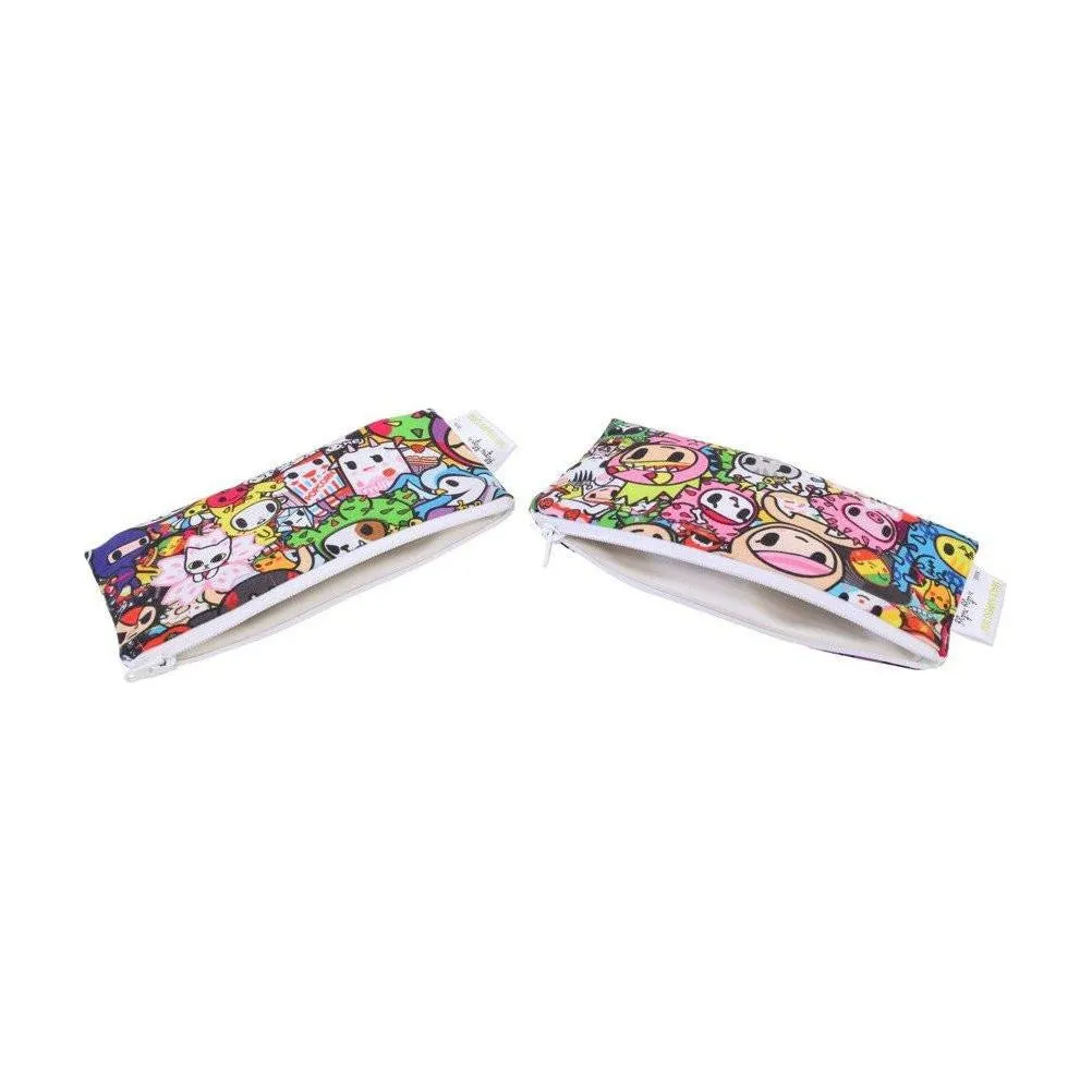 Itzy Ritzy SNACK HAPPENS MINI™ REUSABLE SNACK BAGS - TOKIDOKI COLLECTION