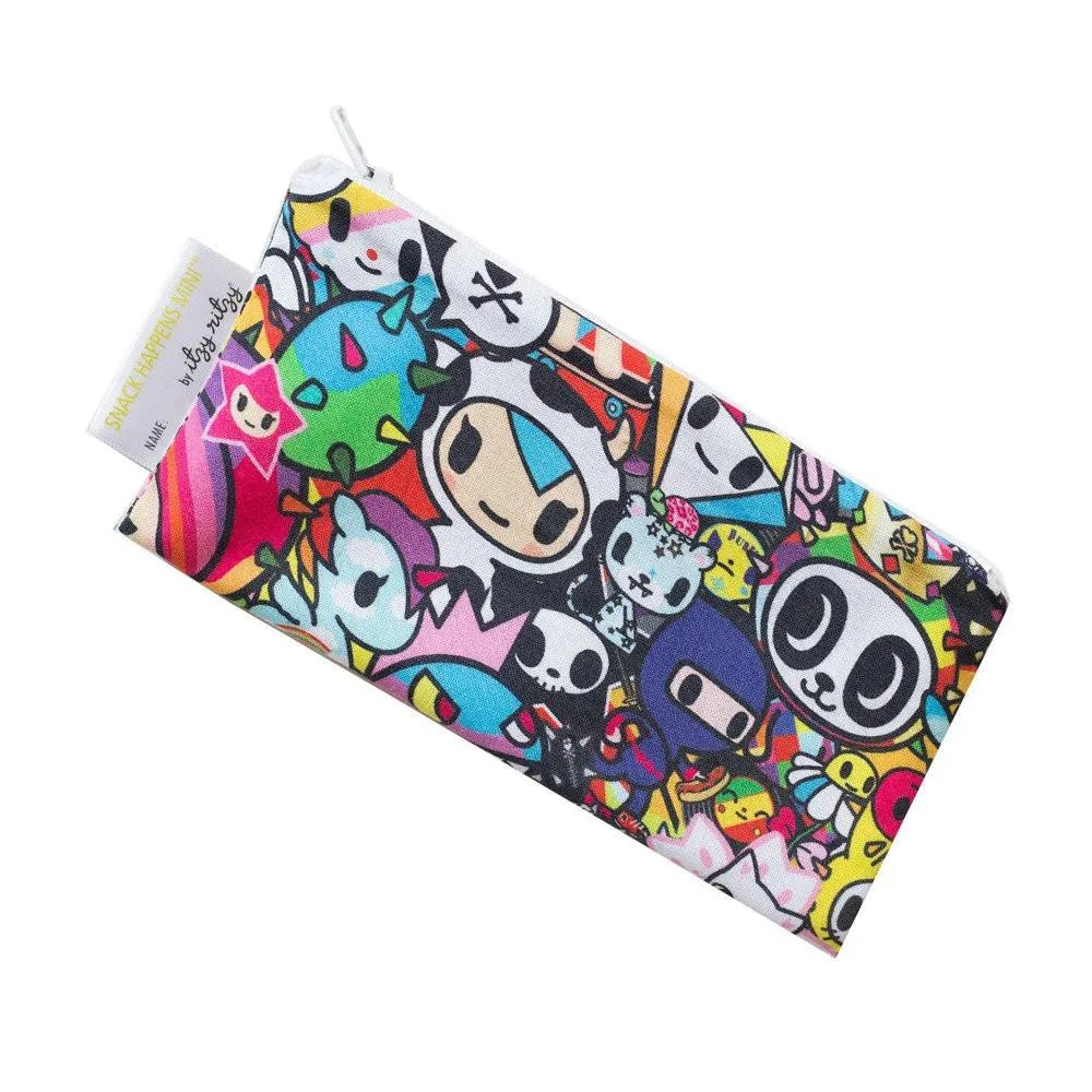 Itzy Ritzy SNACK HAPPENS MINI™ REUSABLE SNACK BAGS - TOKIDOKI COLLECTION