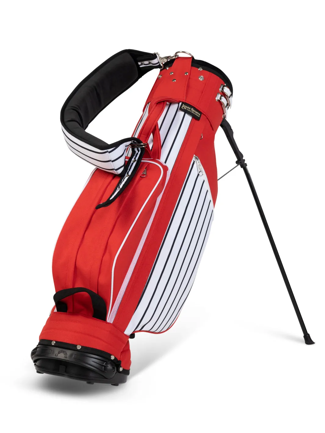 Jones Sports Co. Classic Stand Bag - Red Pinstripe