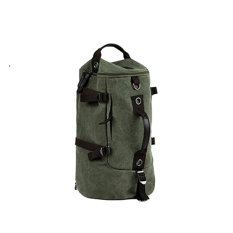 Korean version of the canvas shoulder bag men's trend student bags youth travel bag computer large capacity backpack