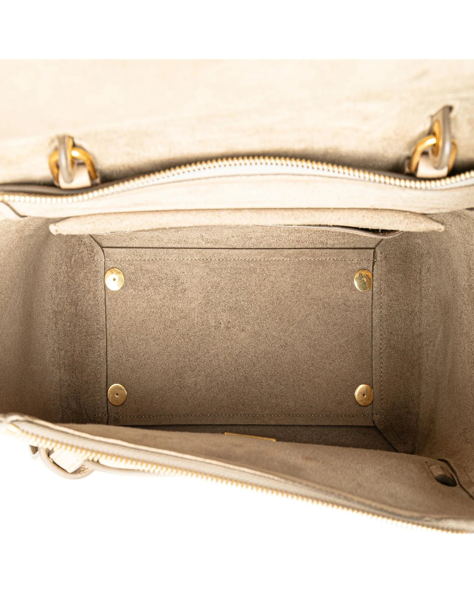 Micro Belt Leather Satchel with Detachable Strap and Magnetic Closure