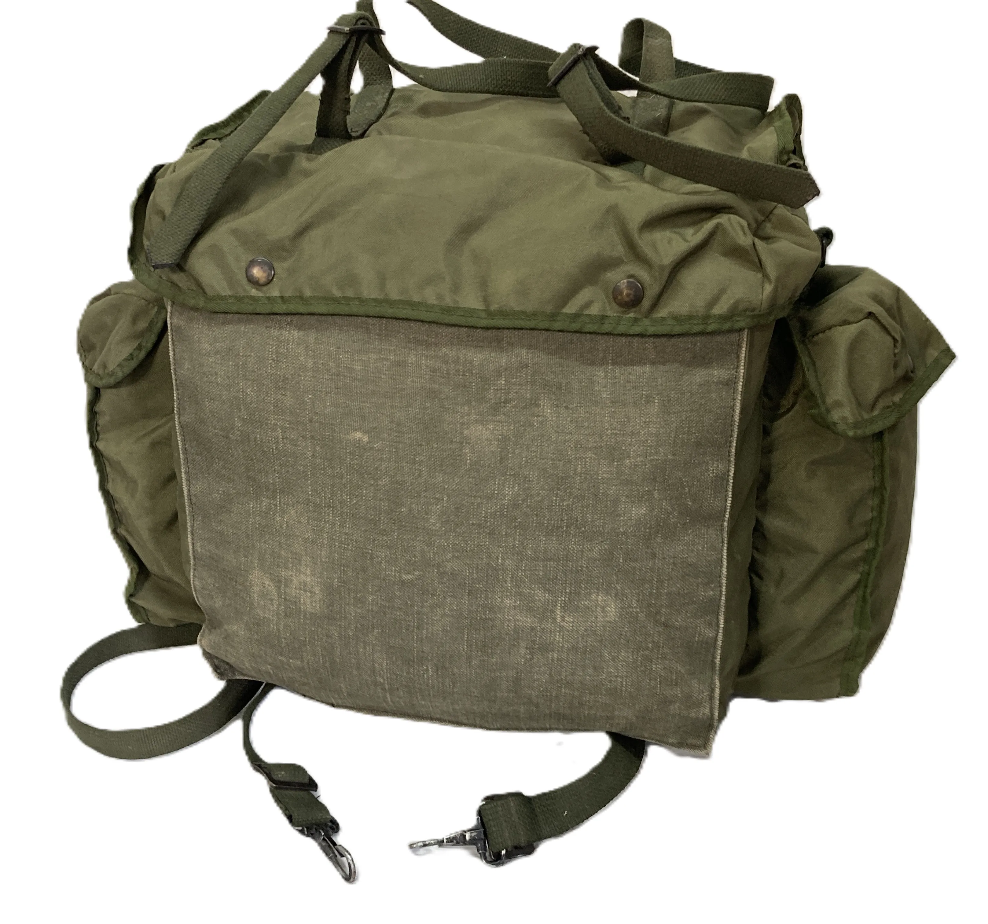 Military Green Nylon Rucksack for DIY Repair