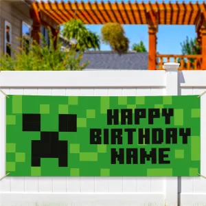 Minecraft Personalized Creeper Banner