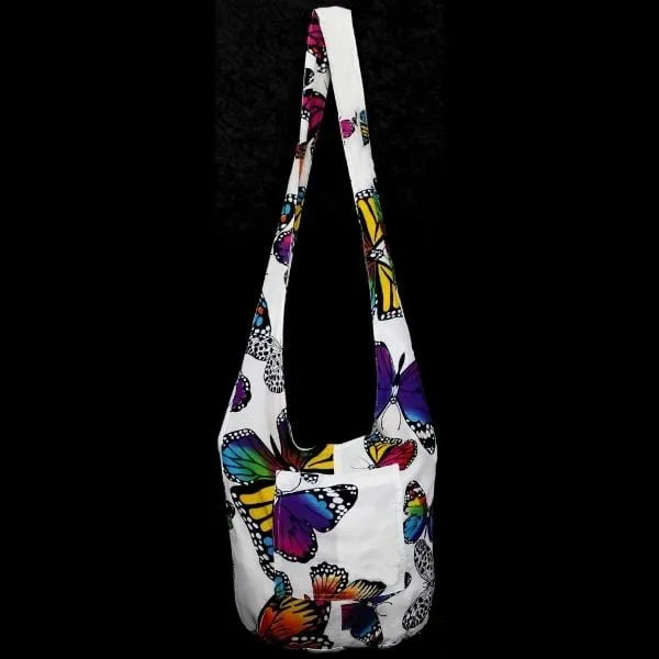 Monarch Butterfly Boho Shoulder Bag