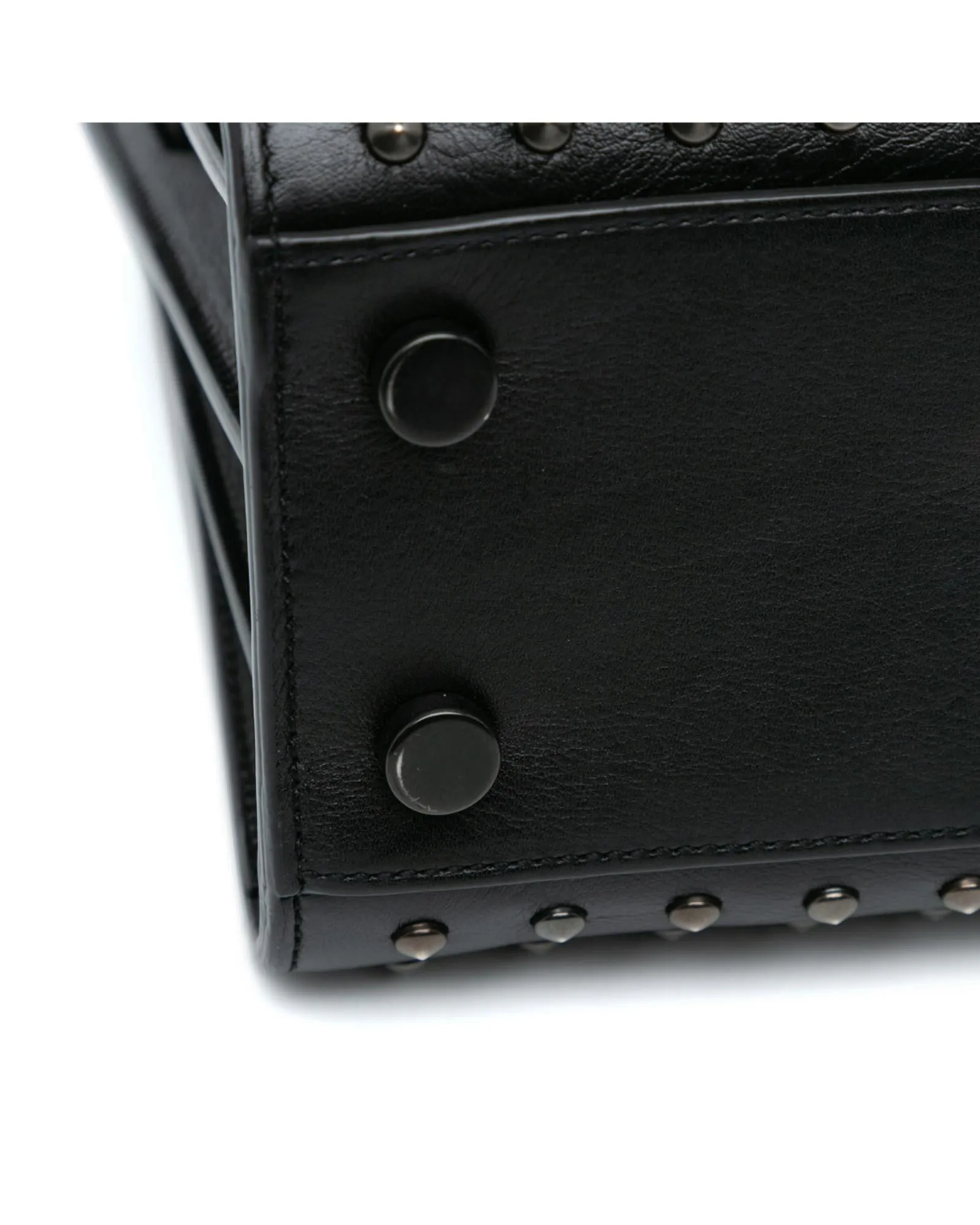 Nano Studded Leather Sac de Jour with Detachable Strap