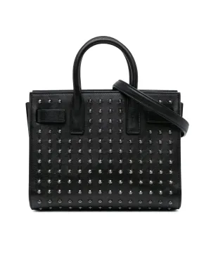 Nano Studded Leather Sac de Jour with Detachable Strap