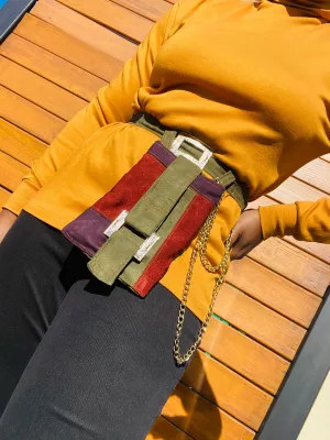 “Old soul” Patchwork belt bag