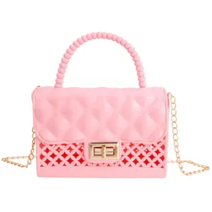 Pink and Breezy Mini Crossbody Handbag: Unleash Your Inner Fashionista