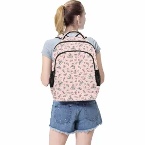 Pink Christmas presents 50  Multifunction Backpack (1731)