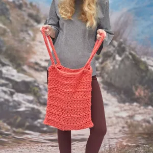 Red Heart Breezy Knit Market Bag