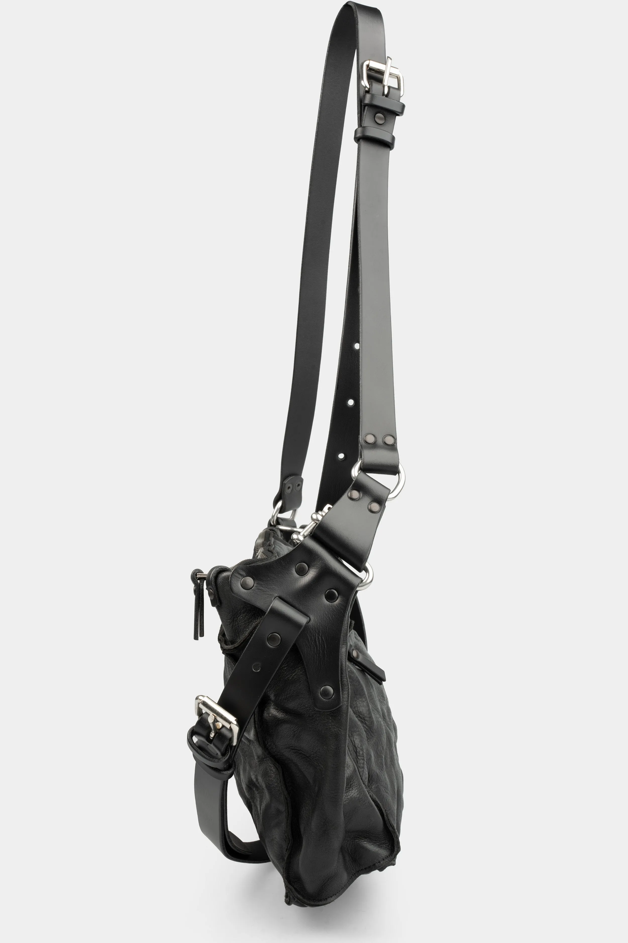 Ryan large shoulder / crossbody leather harness bag