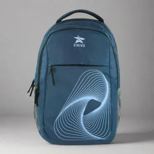 SIRIUS Laptop  LTP 06 Backpack Spiral print  BLUE  & Black