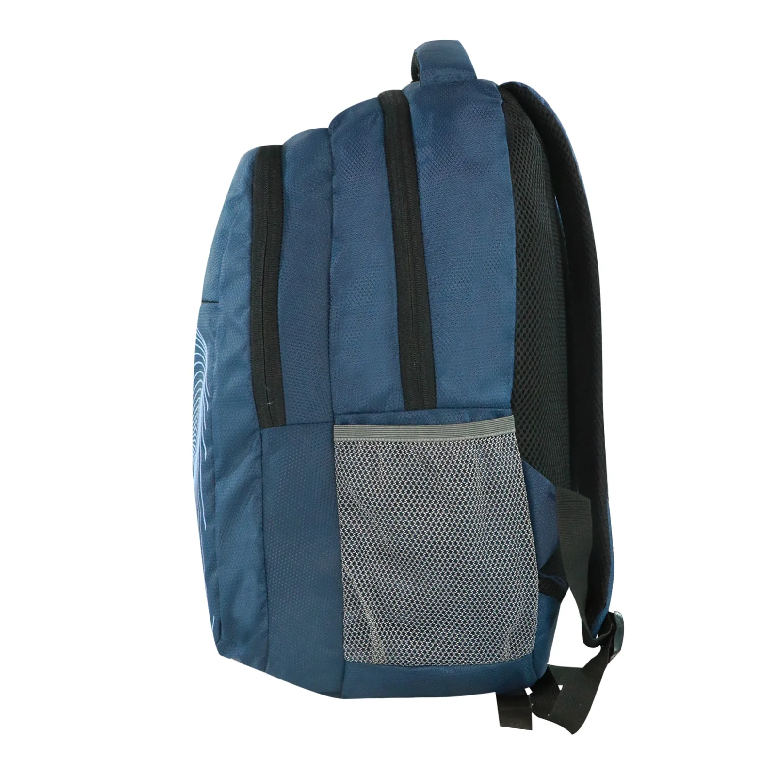 SIRIUS Laptop  LTP 06 Backpack Spiral print  BLUE  & Black