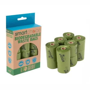 Smart Choice Biodegradable Tie Handle Poop Bags 90PK