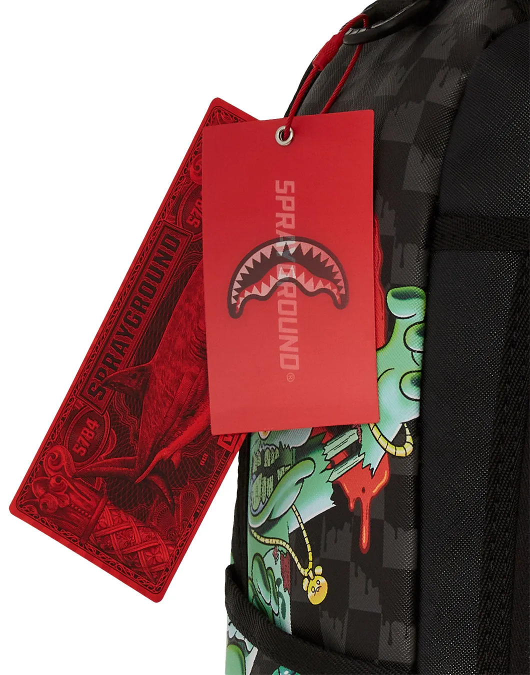 Sprayground Zombie And the Gang In Green Backpack