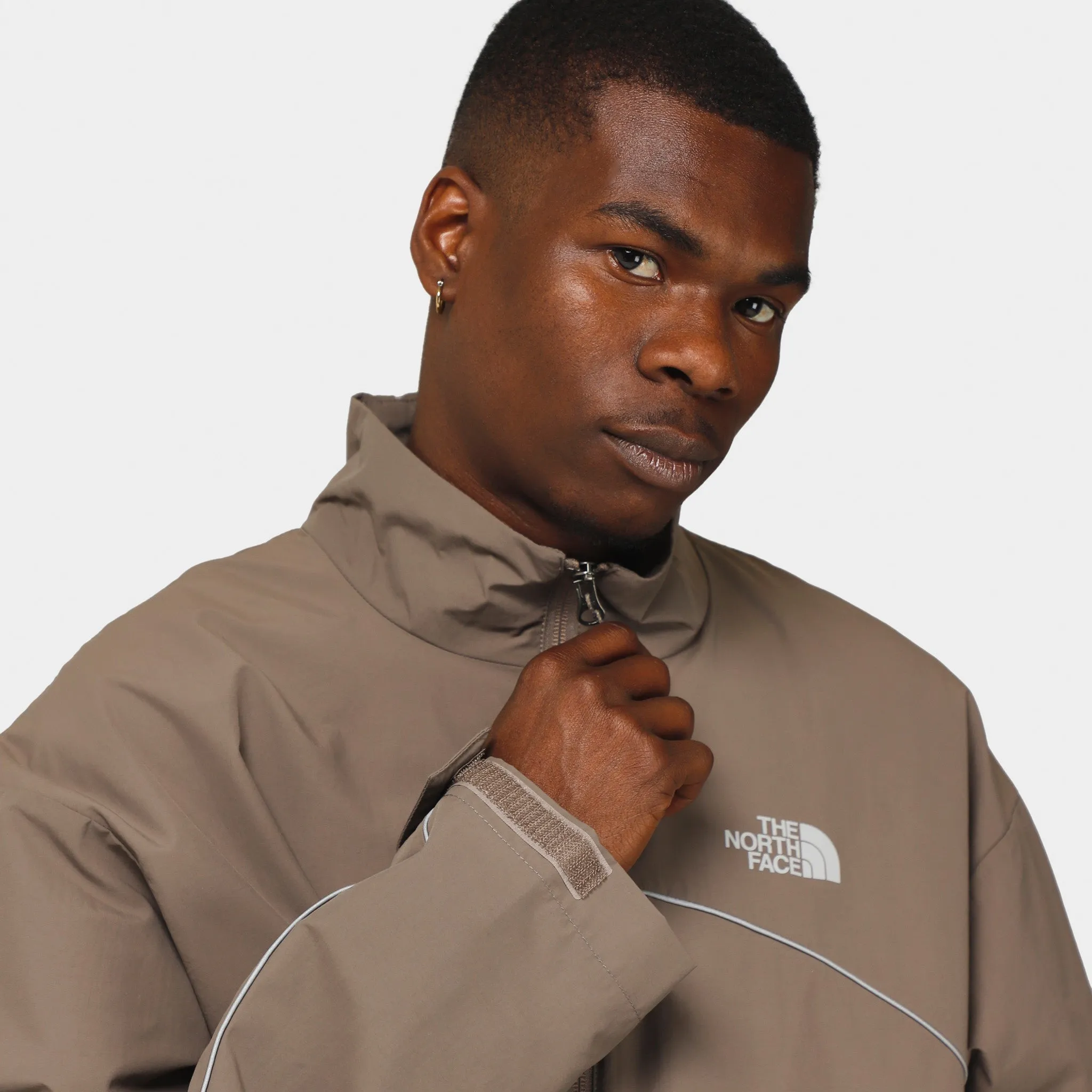 The North Face Tek Piping Wind Jacket / Falcon Brown