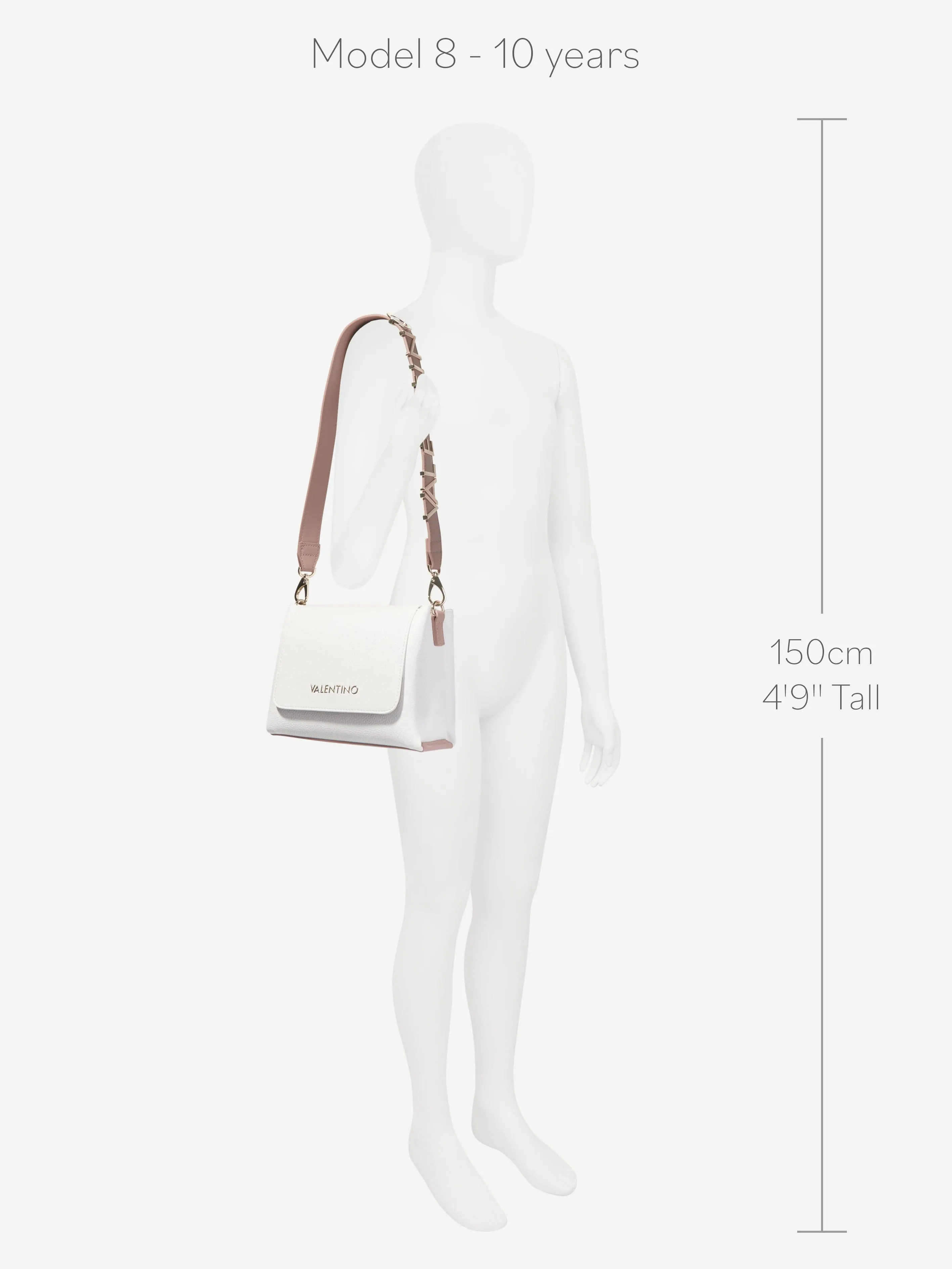 Valentino Girls Alexia Satchel in White