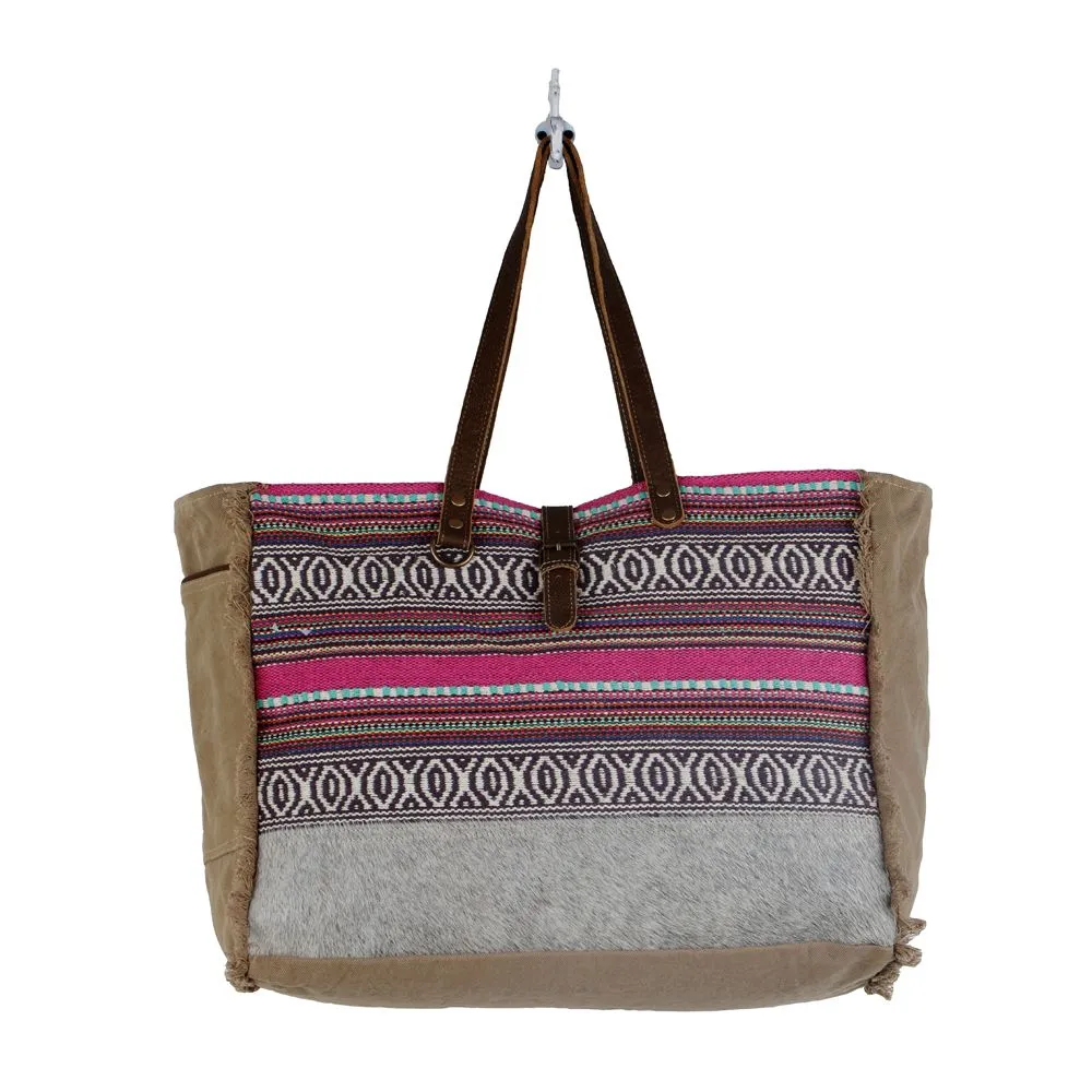 Vibrant Boho Weekender Bag